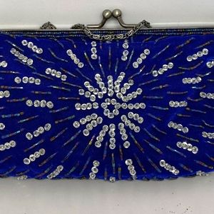 Beautiful soft and beaded evening bag